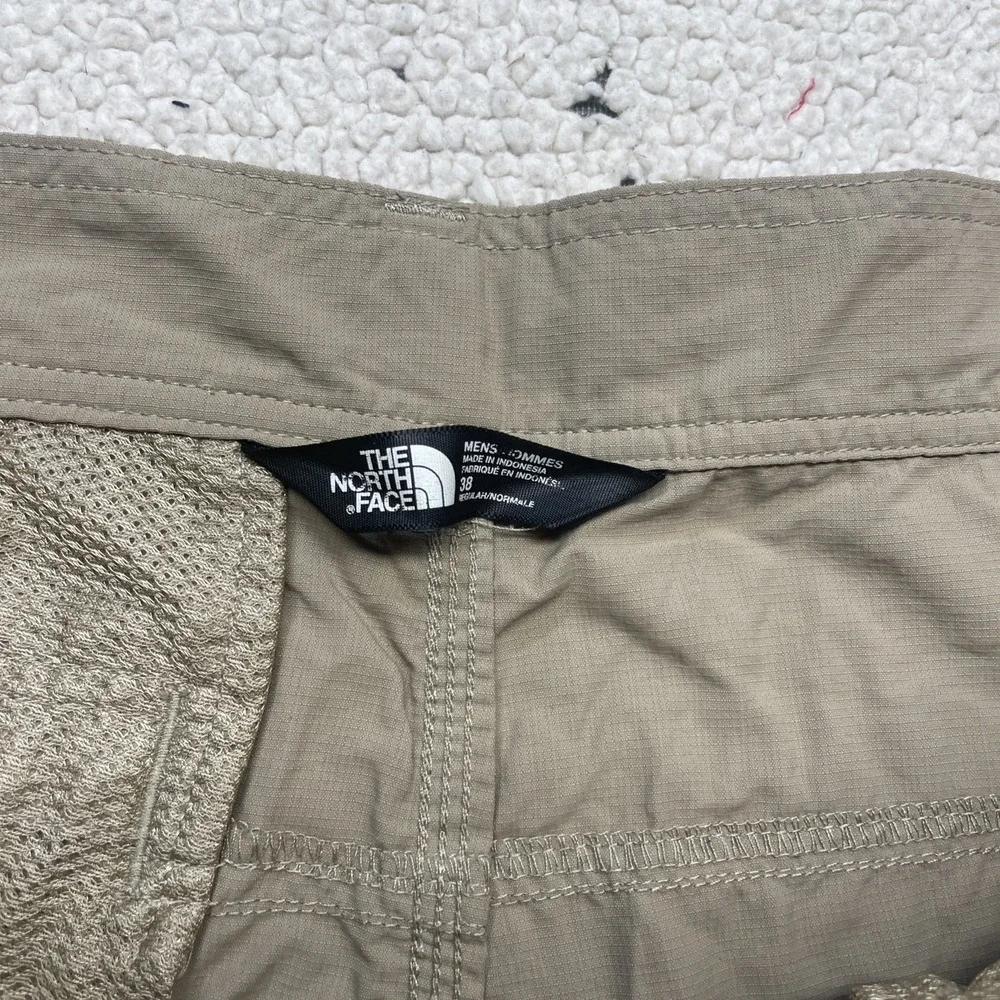 The North Face Shorts Men 38 Khaki Horizon Hiking Ripstop Cargo Pockets 9 Inseam